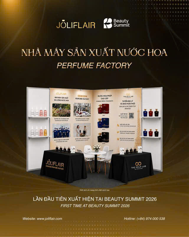 Nhà Máy Sản Xuất Nước Hoa JoliFlair Lần Đầu Tiên Xuất Hiện Tại Beauty Summit 2026